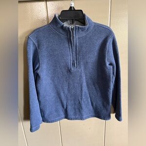 Class Club boys pullover. Quarter zip. Blue. 4/5